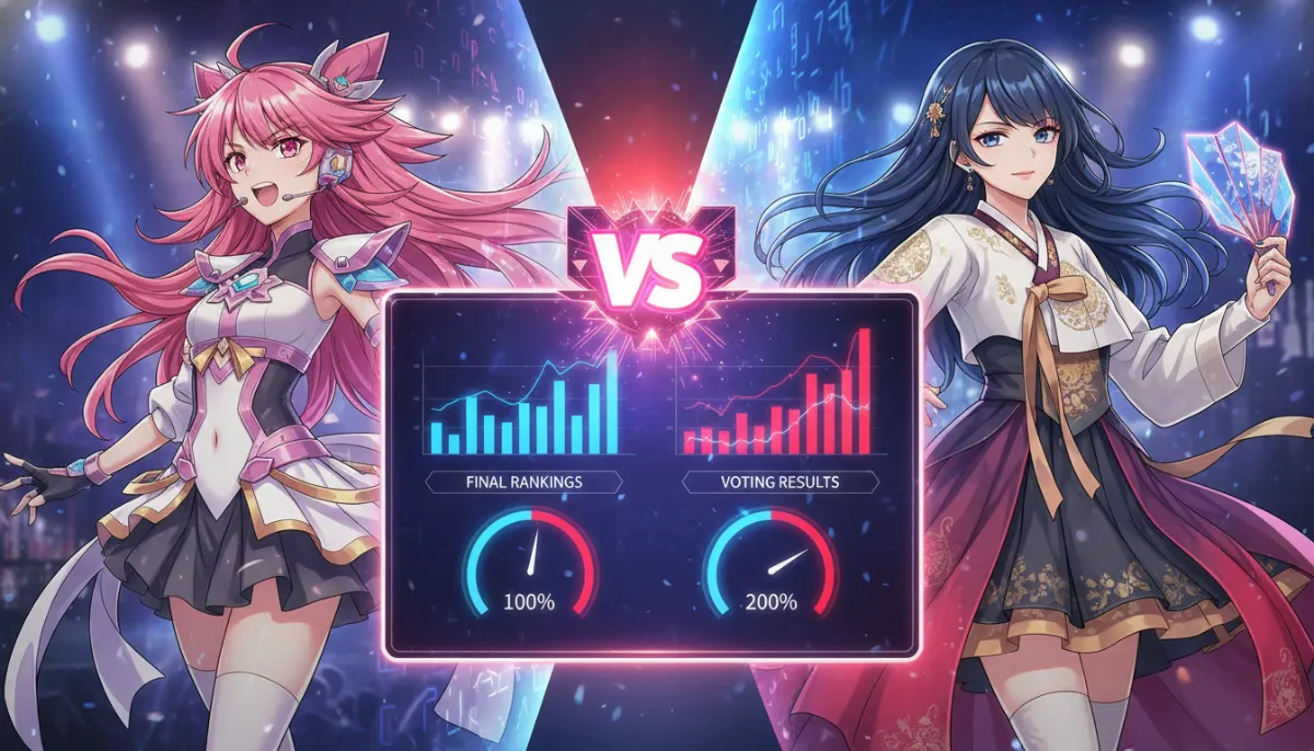 린 vs 후쿠다 미라이, 한일가왕전 최종 순위와 투표 결과 총정리